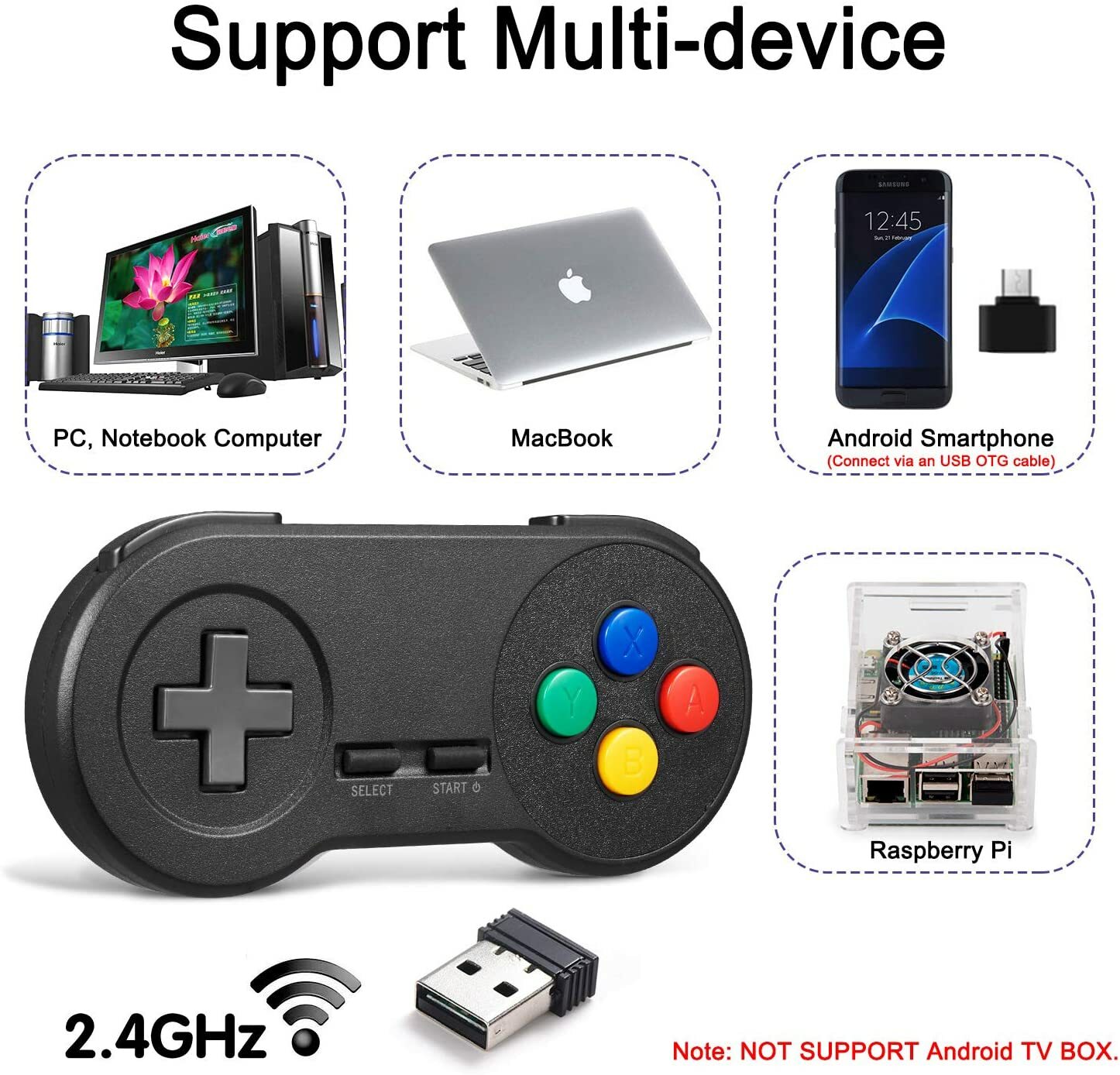 2.4GHz Wireless PS2 Controller & Receiver Pack