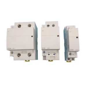 OMZN Din Rail DC 12V 24V coil Household AC Modular Contactor 2NO 1NO1NC 2NC TOCT1-25Z