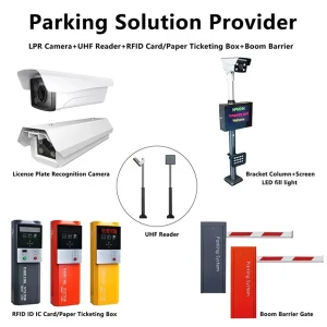 Vehicle Boom Gate With RFID And Number Plate Recognition