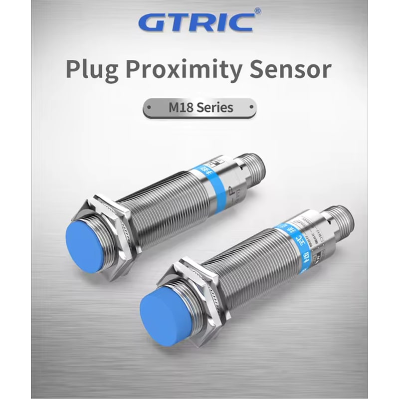 GTRIC M18 Series Industrial Proximity Sensor Switch 8mm PNP